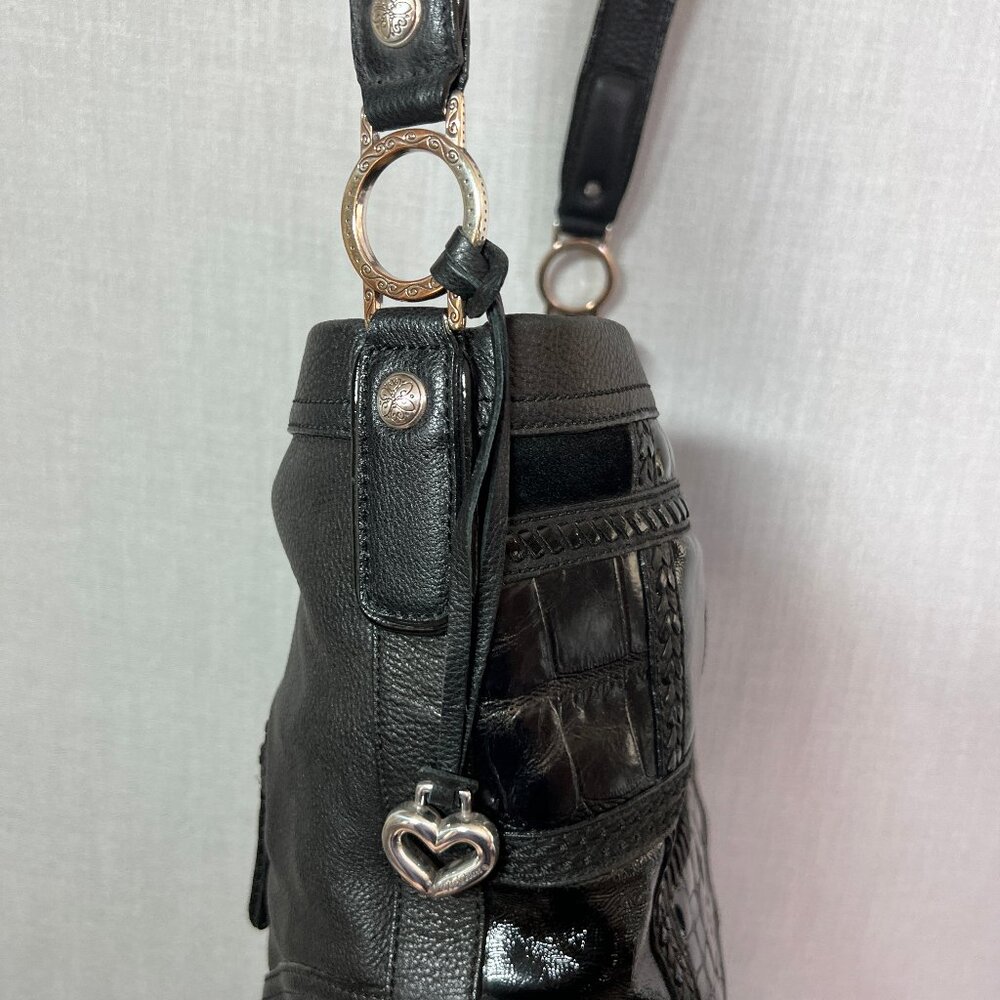 Brighton Black Patchwork Shoulder Bag - image 3